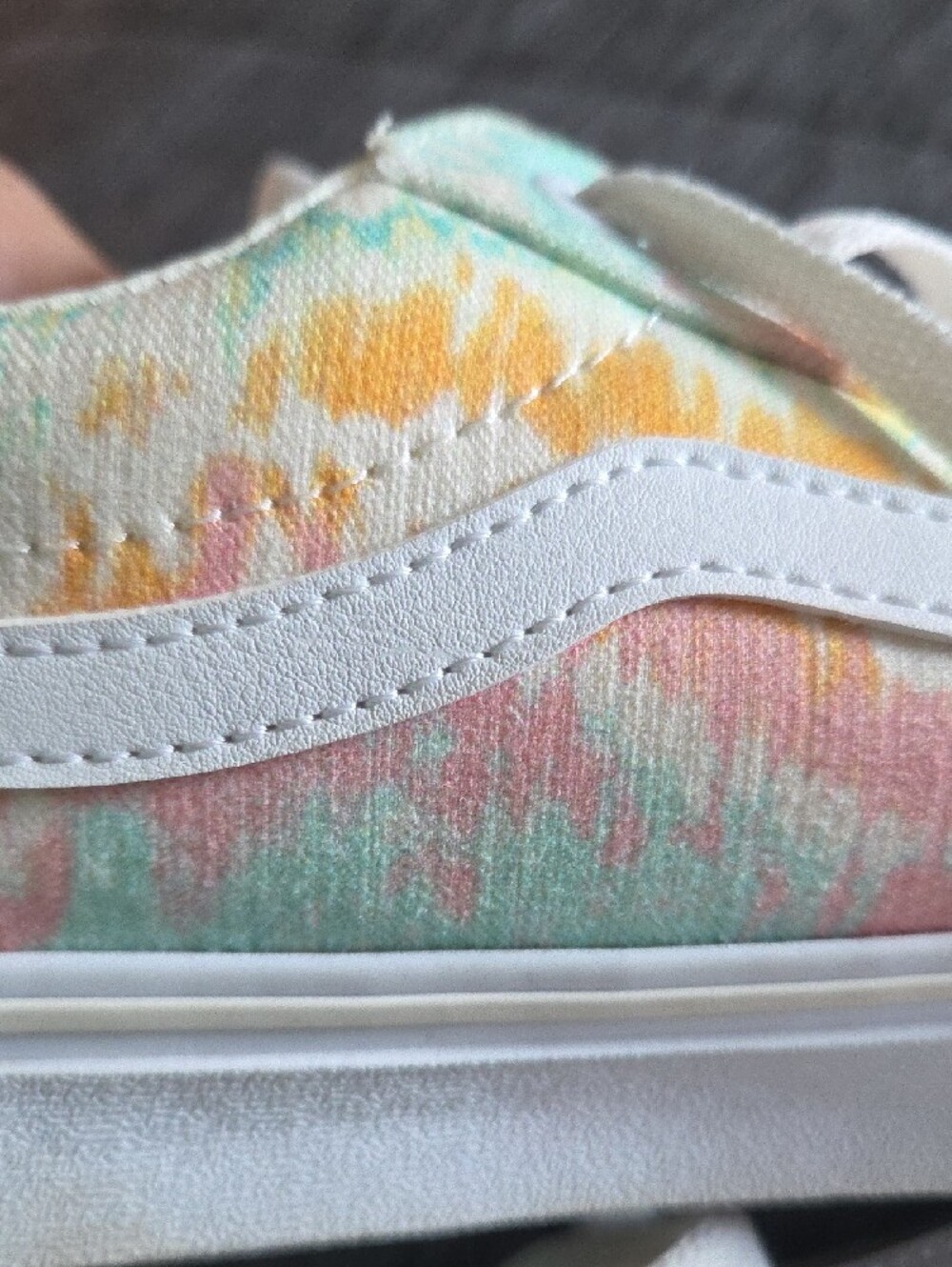 Vans Ward Pyschodelic Pastel Tie-Dye Low Tops Sz 9.5W - Picture 10 of 10
